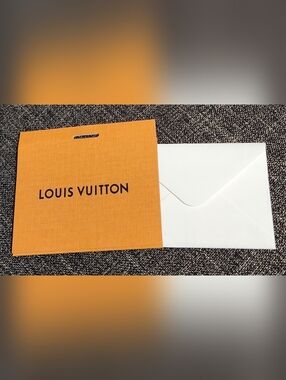 Louis Vuitton Orange Gift Envelope & Note Card Set